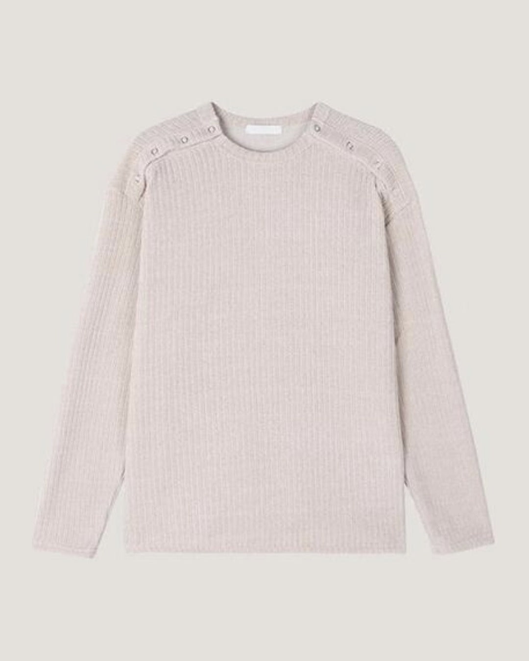 (UNISEX) Double Henley Neck Long Sleeve