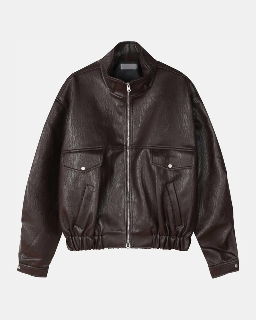 (UNISEX) Rush Crop Leather Jacket
