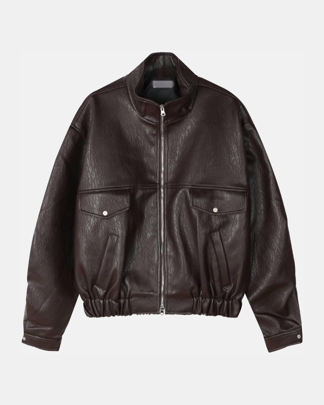 (UNISEX) Rush Crop Leather Jacket