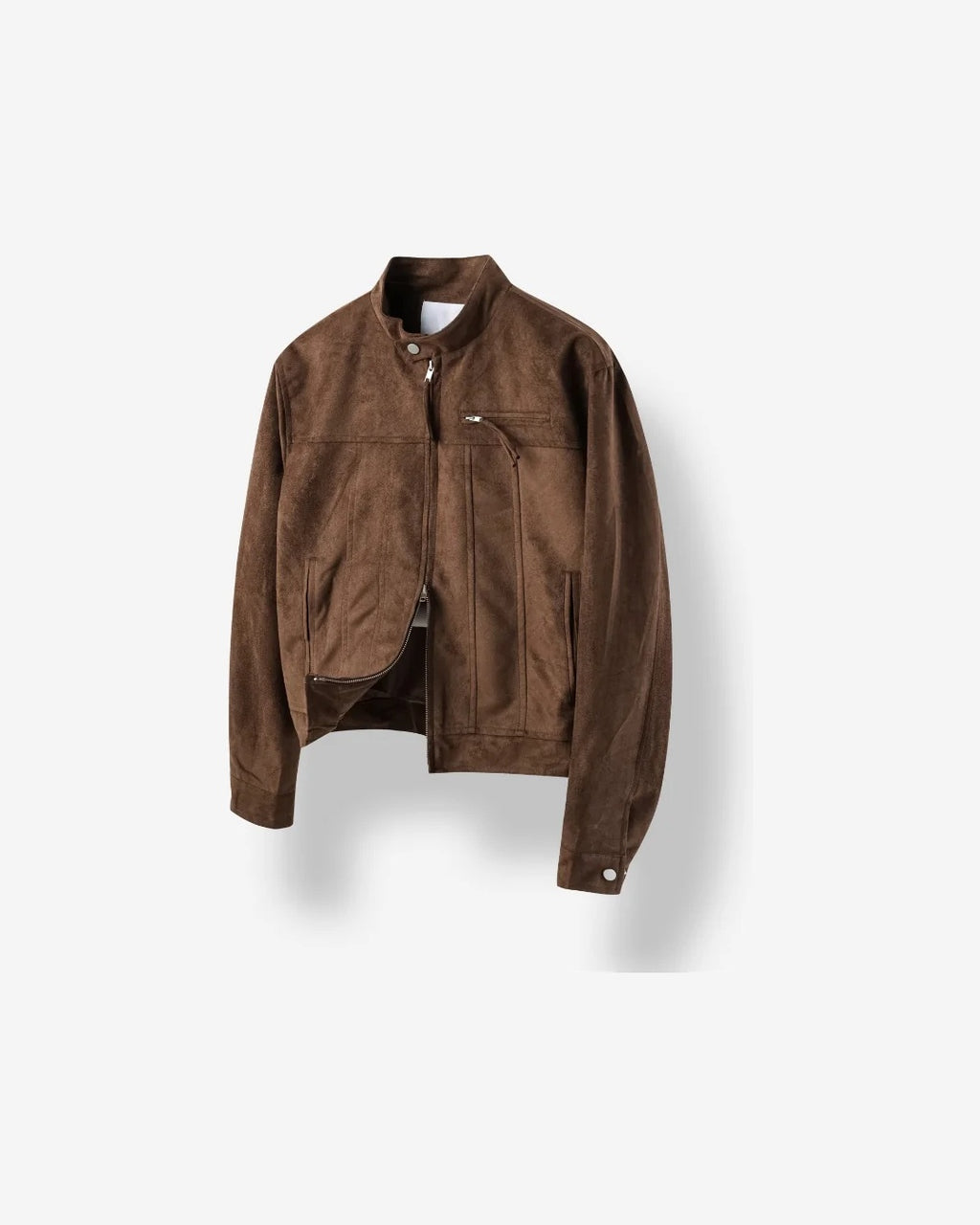 (UNISEX) Le Mans Biker Suede Crop Jacket