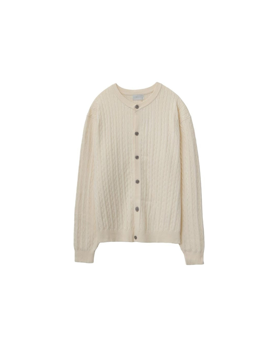 (UNISEX) Brioche Crew Neck Cardigan