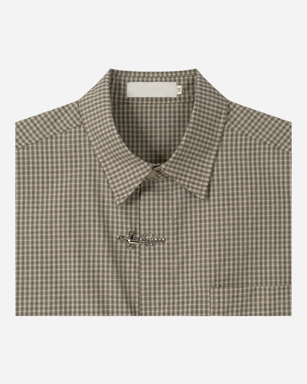 (UNISEX) Fireman Buckle Check Shirt