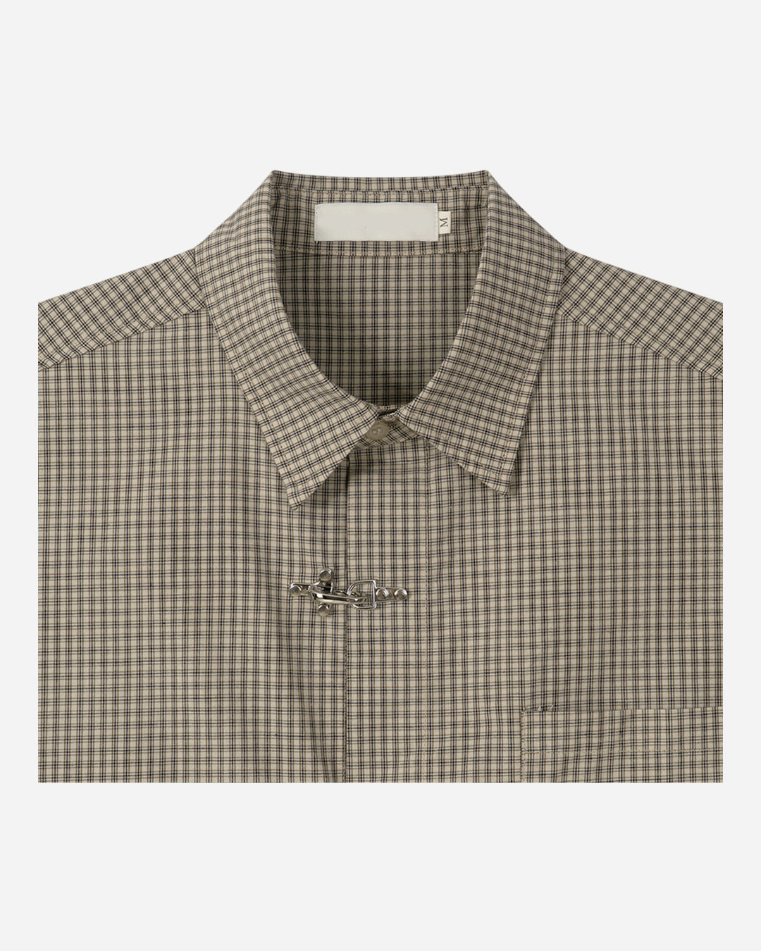 (UNISEX) Fireman Buckle Check Shirt
