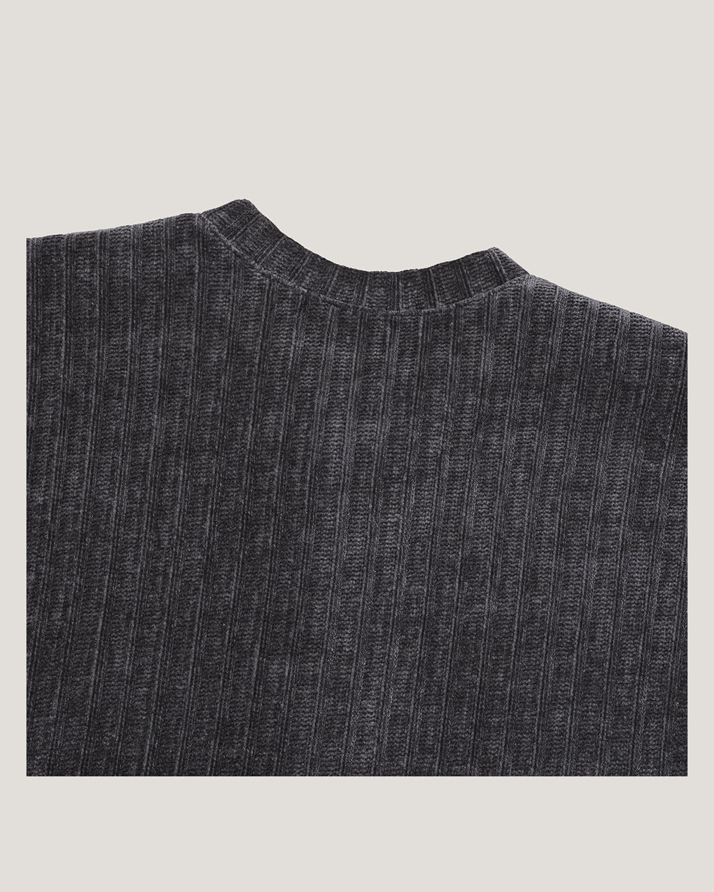 (UNISEX) Velour Crop Cardigan