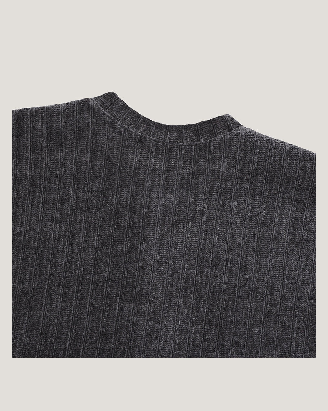 (UNISEX) Velour Crop Cardigan