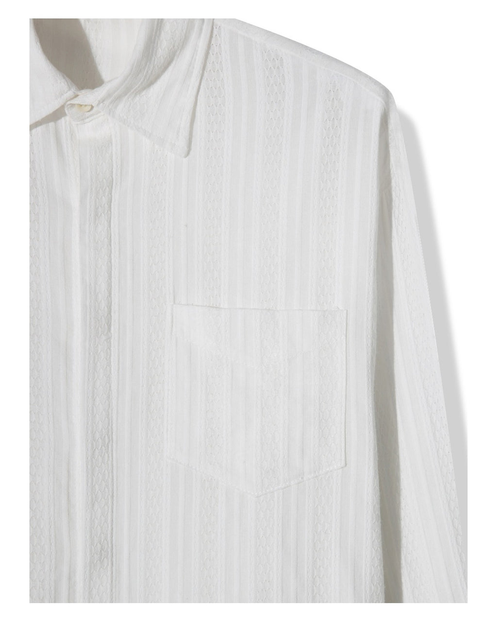 (UNISEX) Airy Lace Net Shirt