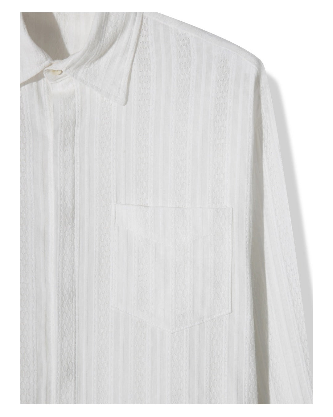 (UNISEX) Airy Lace Net Shirt