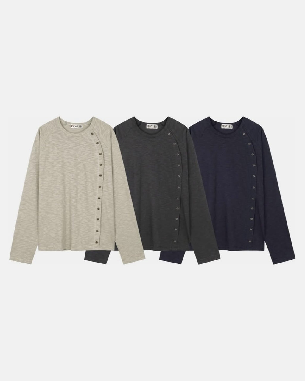 (UNISEX) Full Button Long Sleeve