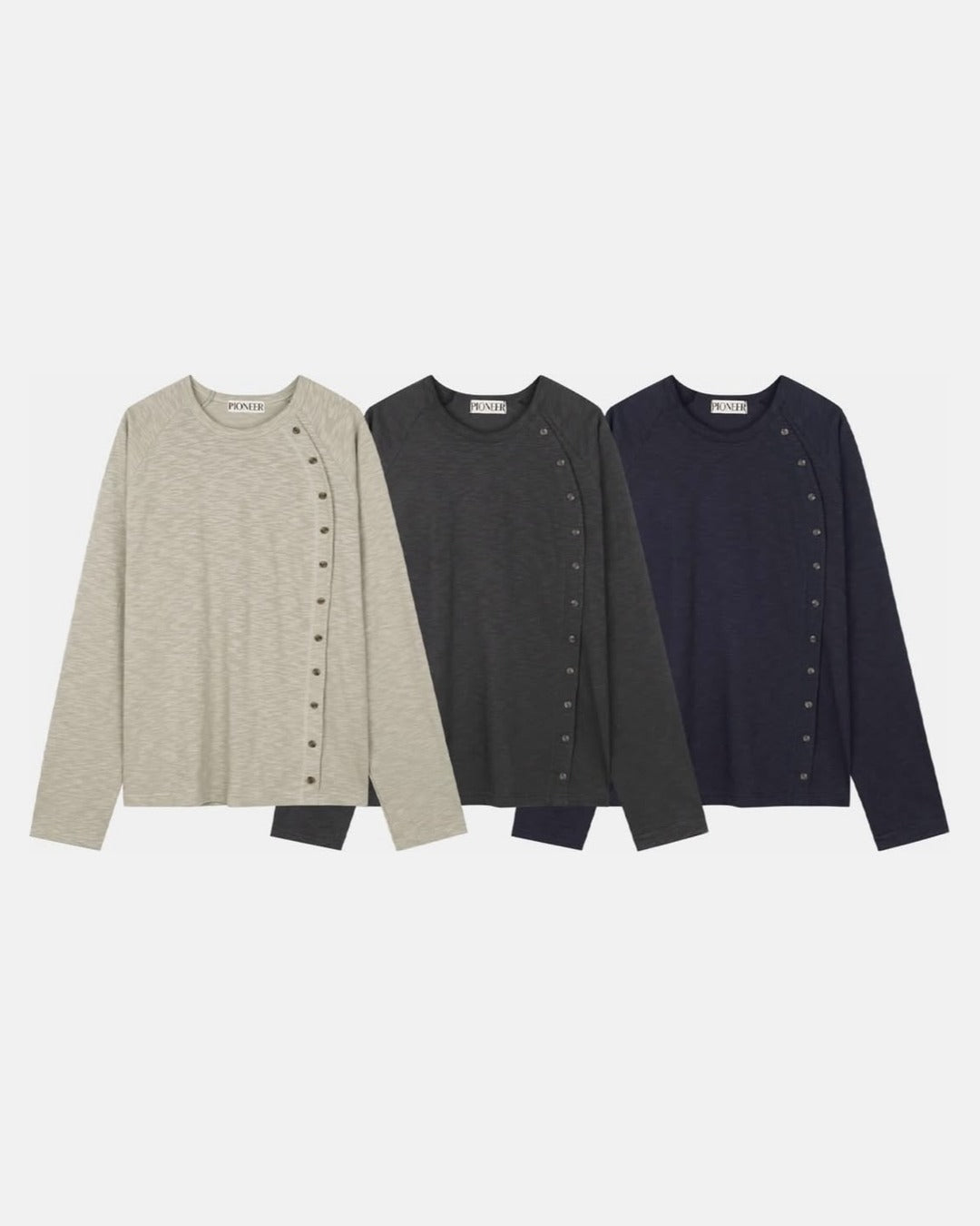 (UNISEX) Full Button Long Sleeve