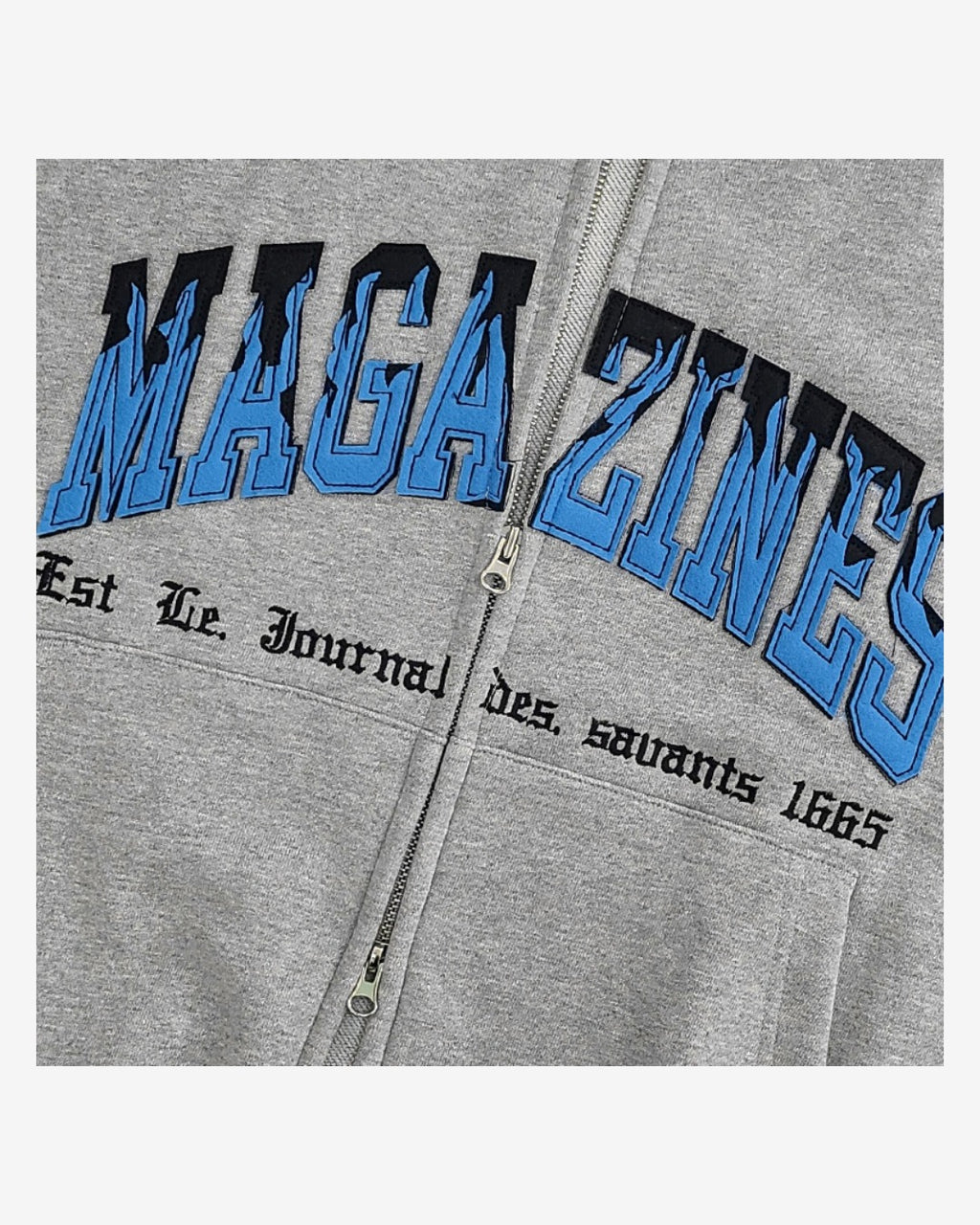 (UNISEX) Magazine Over Hood Zip-Up