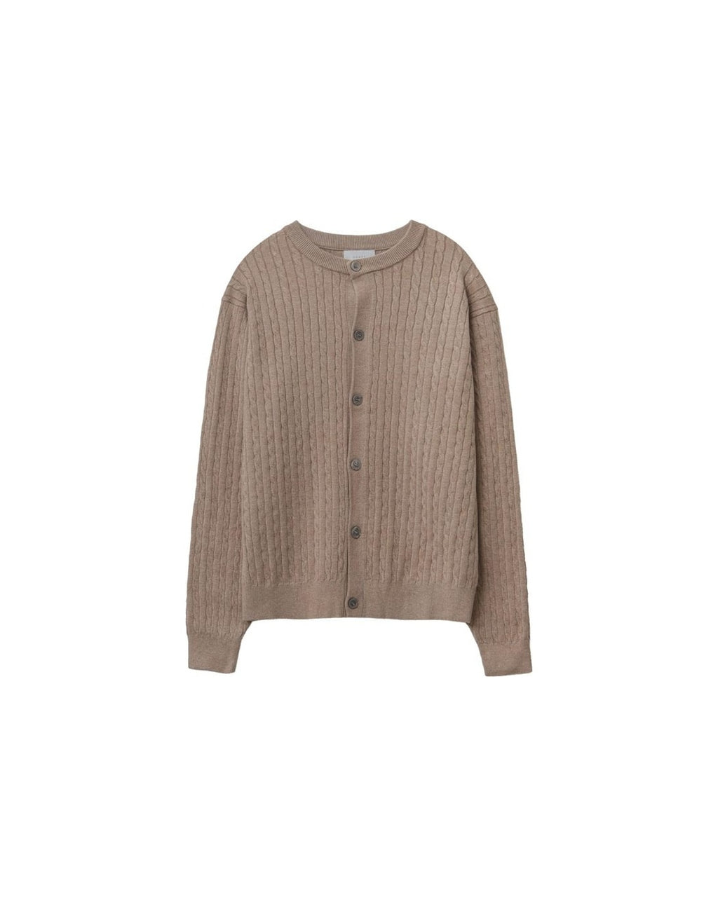 (UNISEX) Brioche Crew Neck Cardigan