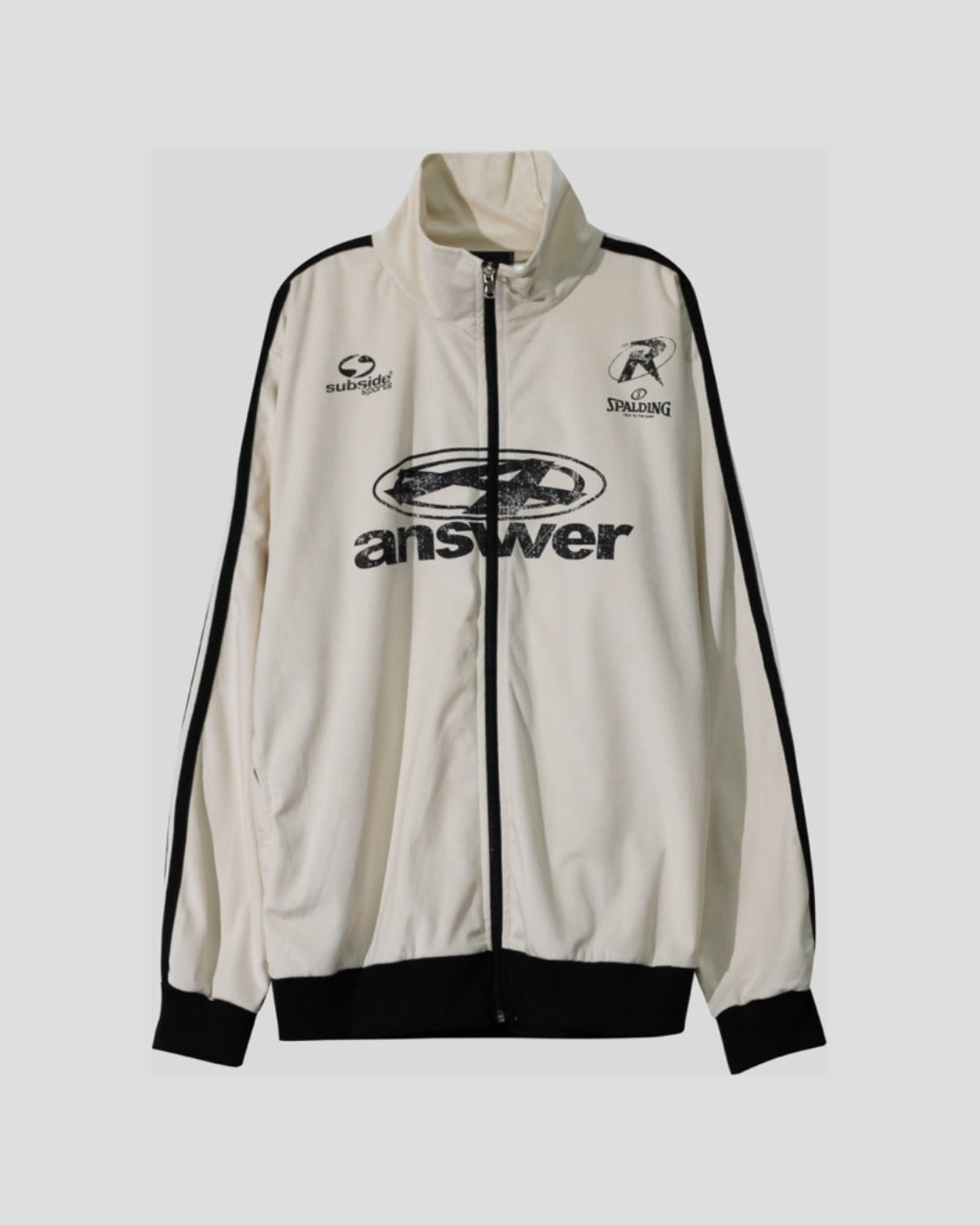 (UNISEX) Velour Track Jersey Jacket