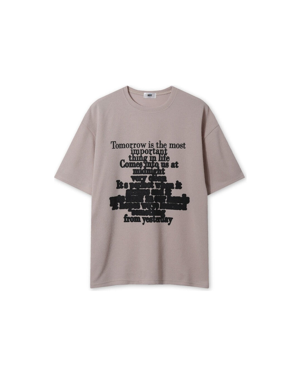 (UNISEX) Lettering Knit Short Sleeve