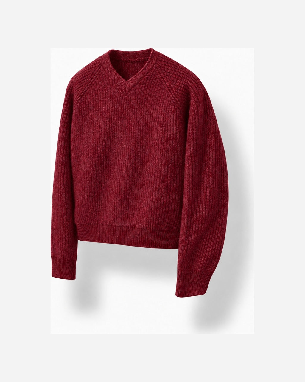 (UNISEX) Clay V-Neck Mohair Knit