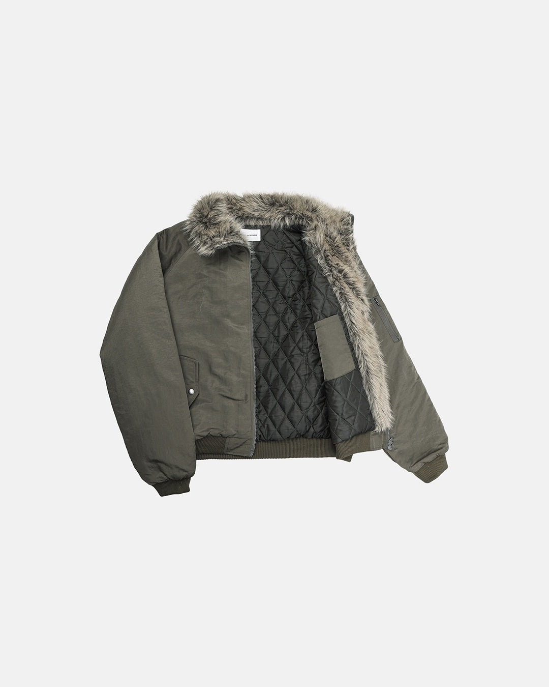 (UNISEX) Fur Trimming Quilted MA-1