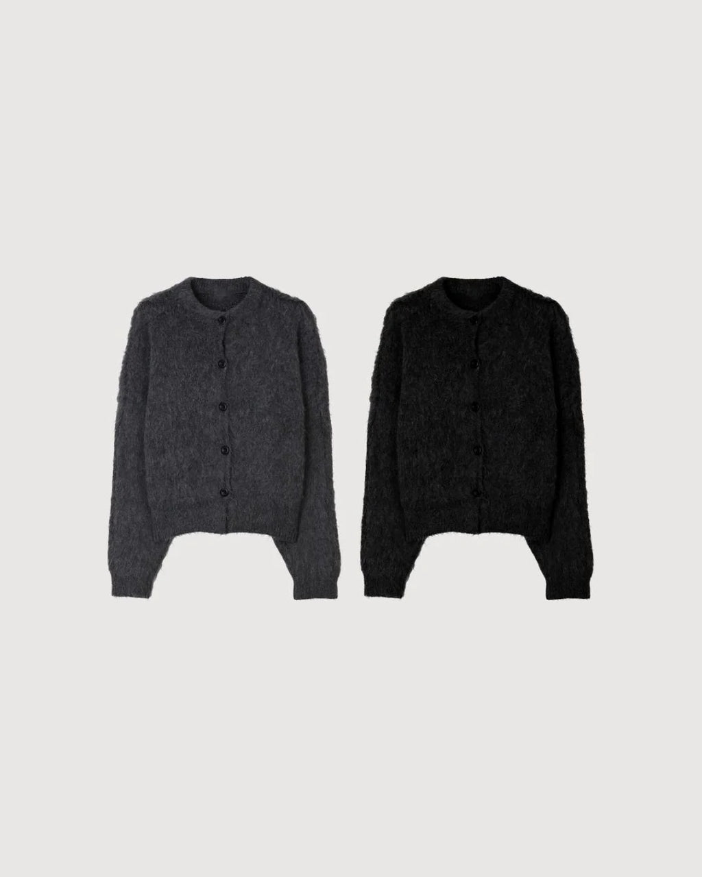 (UNISEX) Angora Crop Cardigan