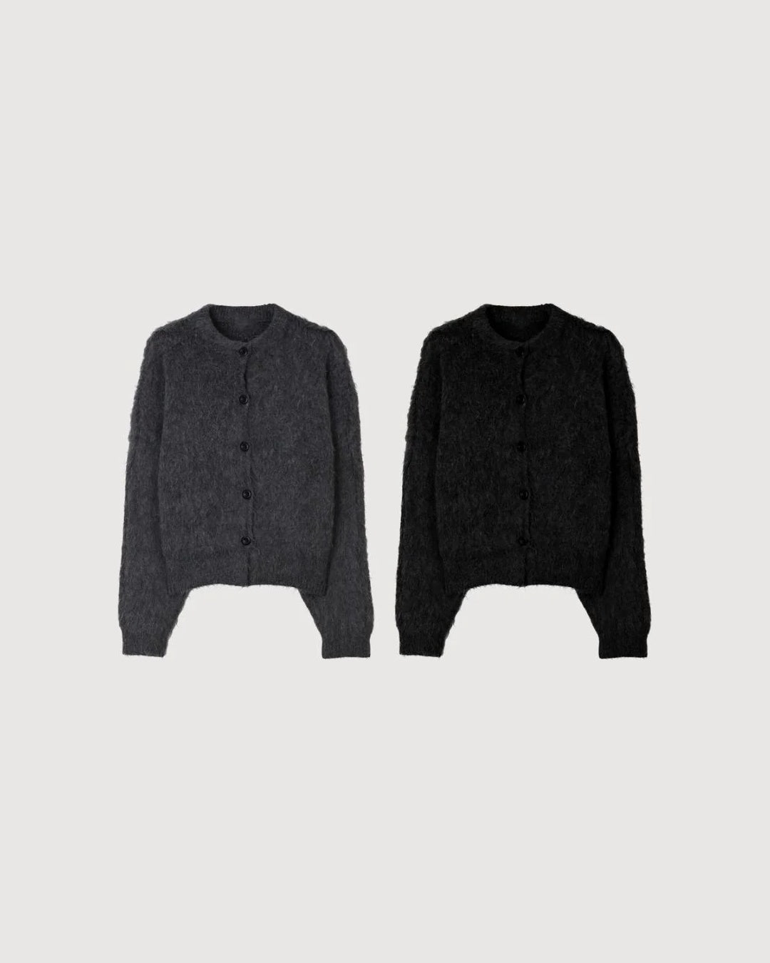 (UNISEX) Angora Crop Cardigan