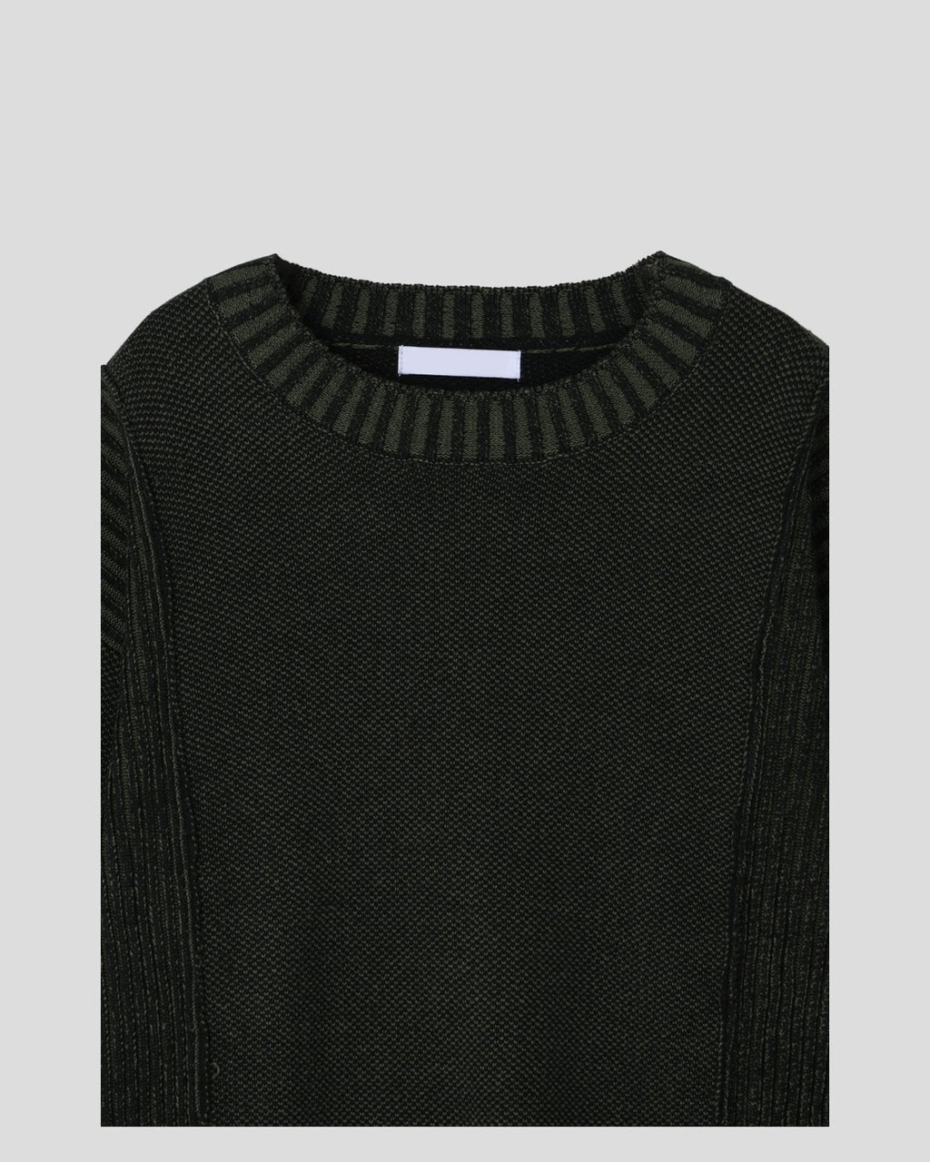 (UNISEX) Two-Tone Round Knit