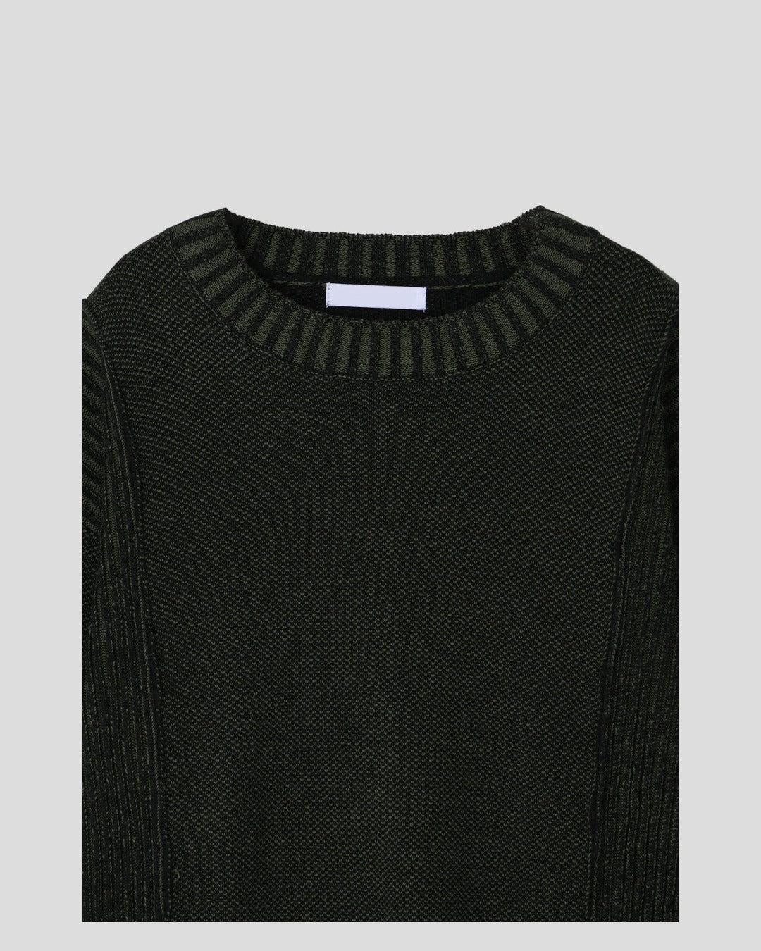 (UNISEX) Two-Tone Round Knit