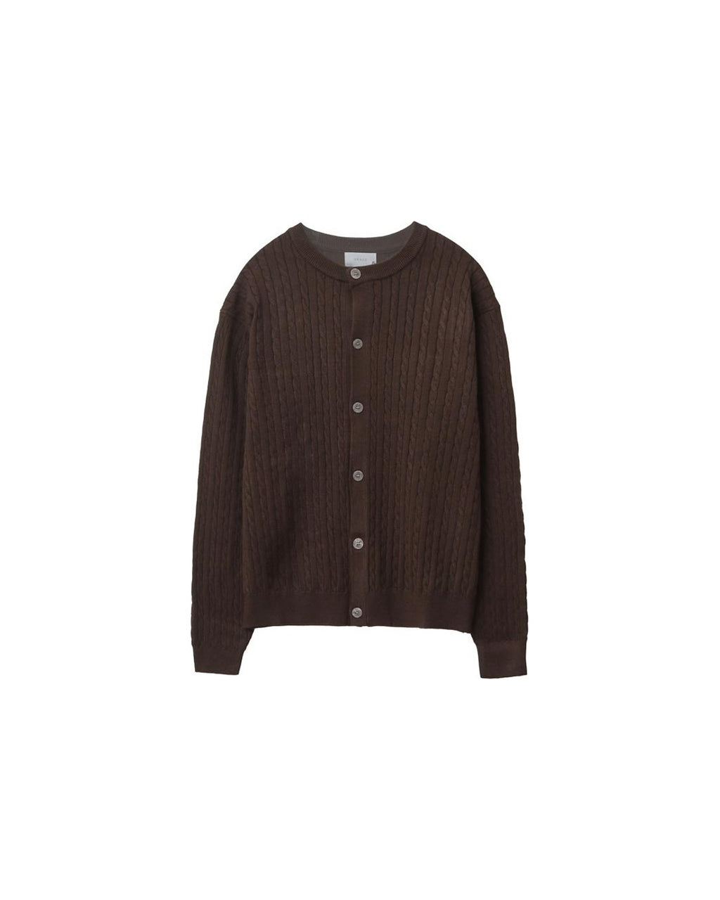 (UNISEX) Brioche Crew Neck Cardigan