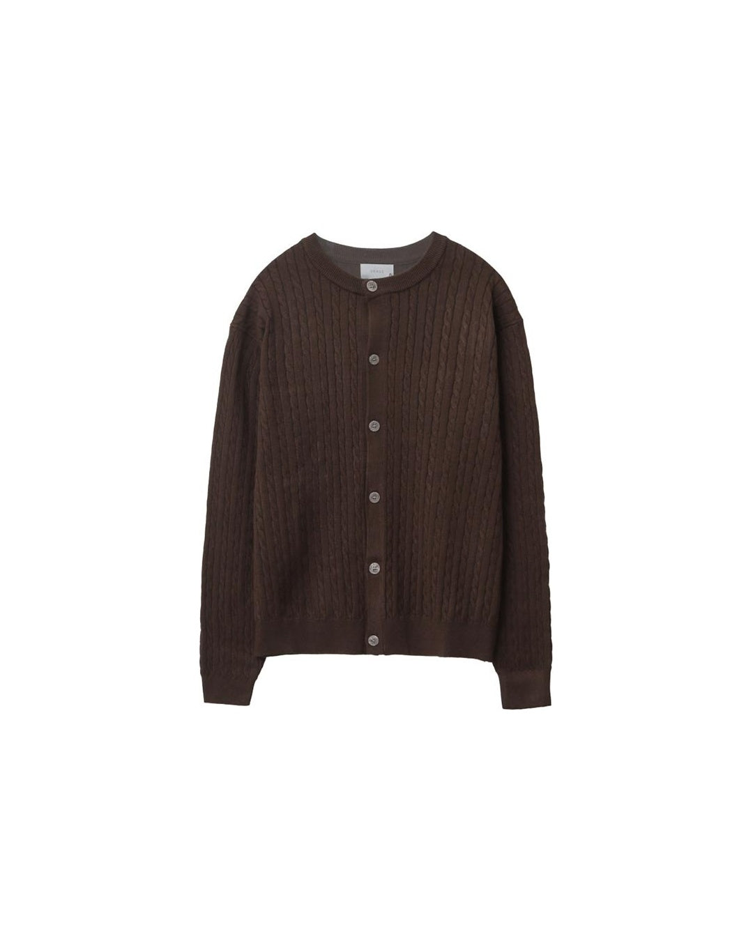 (UNISEX) Brioche Crew Neck Cardigan