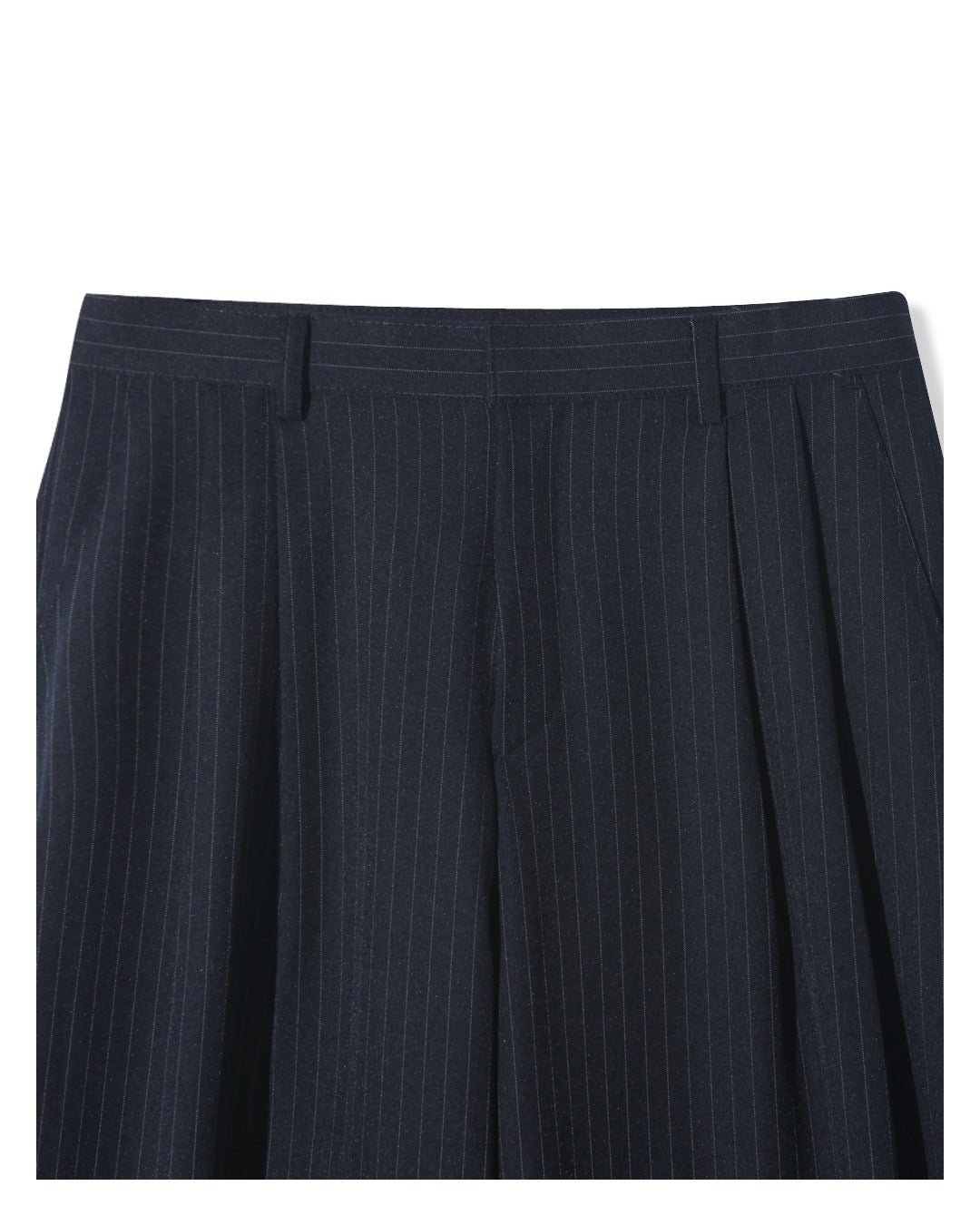 (UNISEX) Pintuck Stripe Wide Slacks