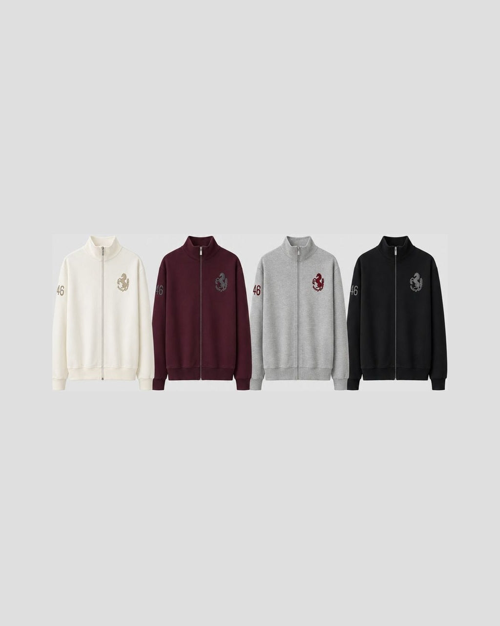 (UNISEX) 46 Horse Jersey Zip-up