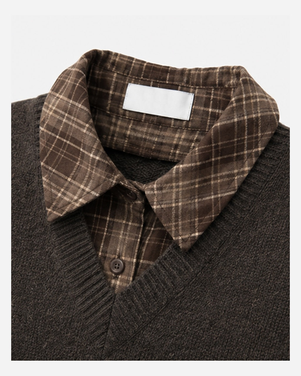 (UNISEX) Lua Shirt Layered V-Neck Knit