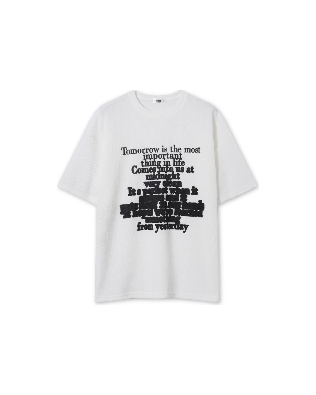 (UNISEX) Lettering Knit Short Sleeve