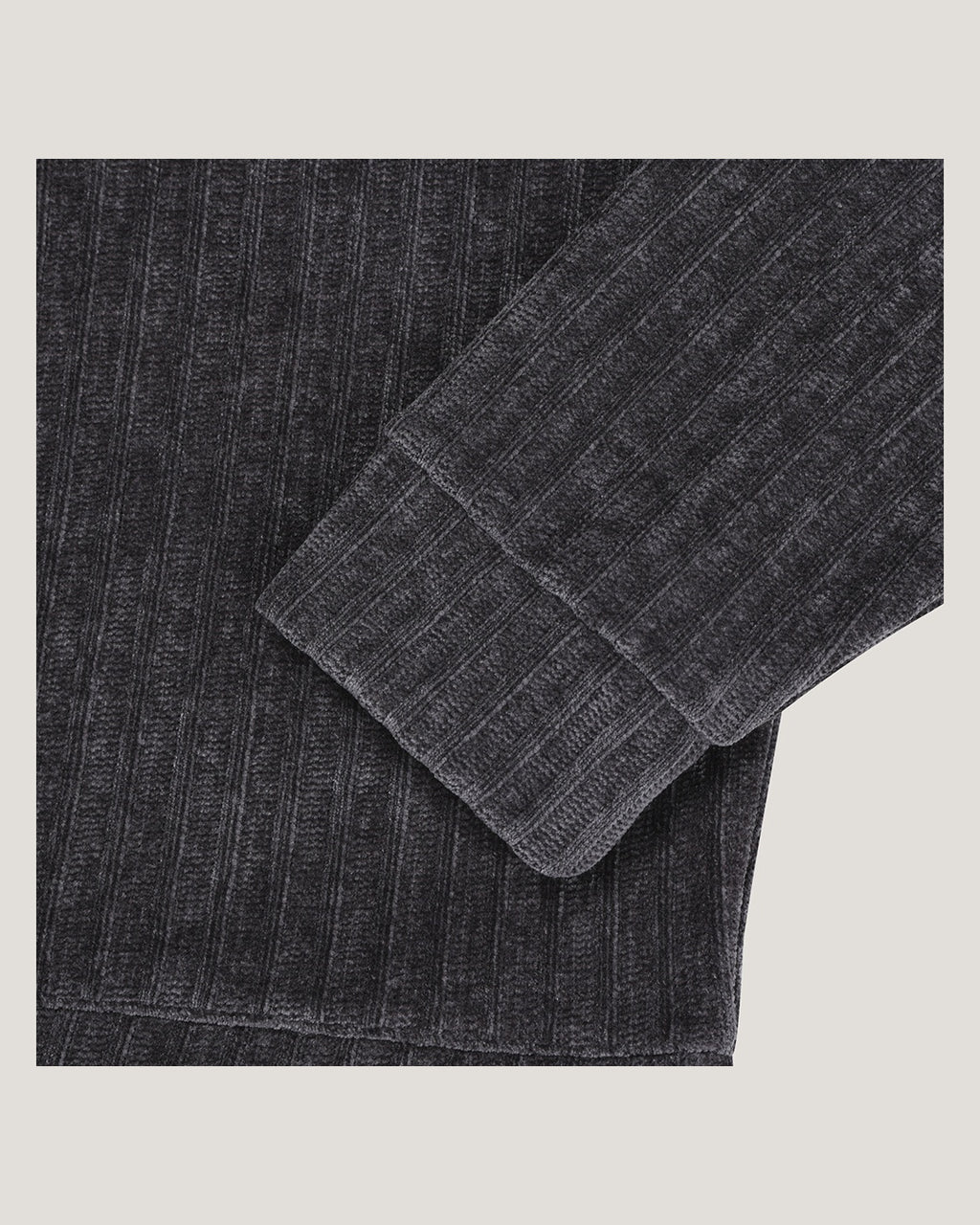 (UNISEX) Velour Crop Cardigan