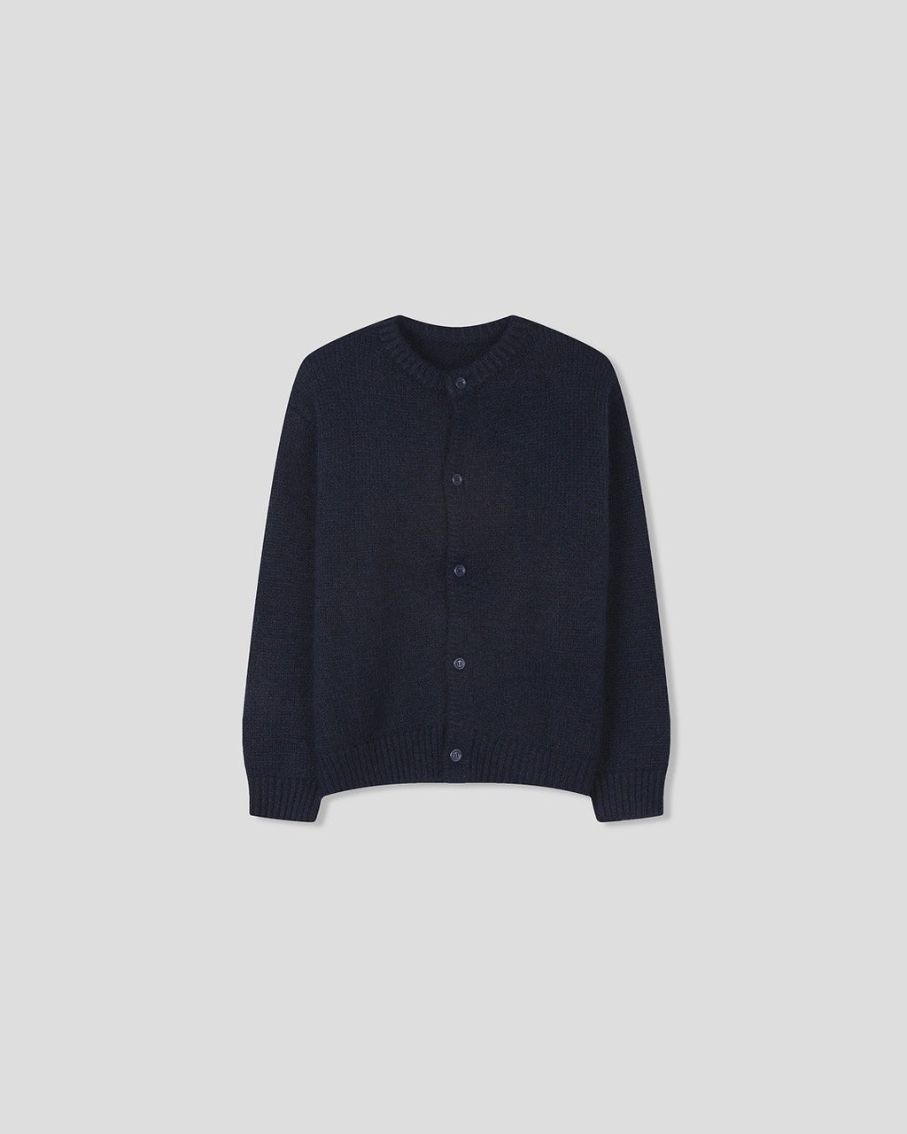 (UNISEX) Wool-mix Heavy Brush Knit Cardigan