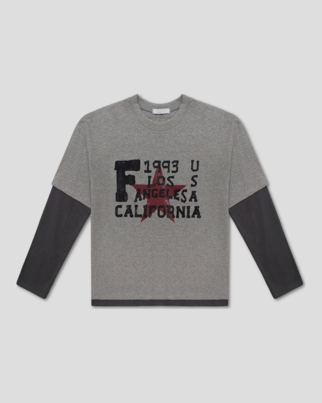 (UNISEX) Retro Star Layered Long Sleeve
