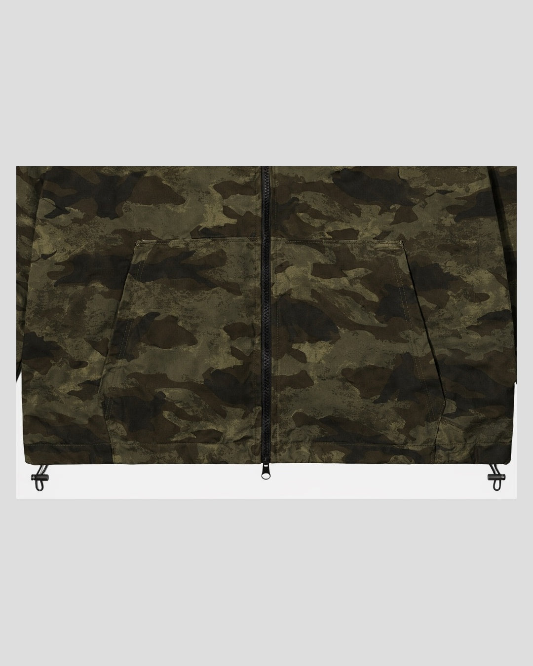 (UNISEX) Camo 3way Zip Hooded Jacket