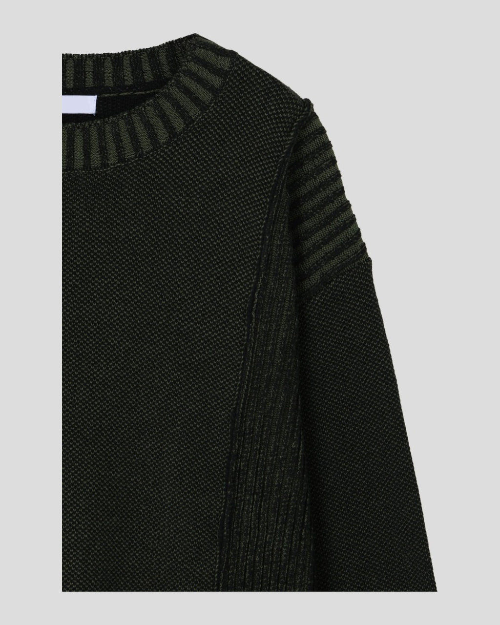 (UNISEX) Two-Tone Round Knit