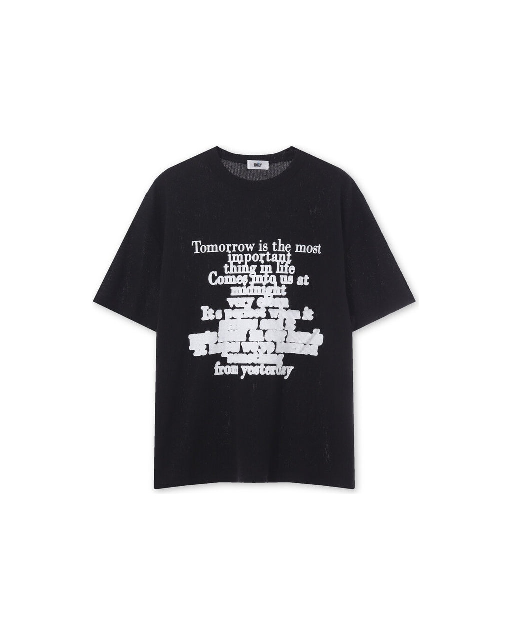 (UNISEX) Lettering Knit Short Sleeve