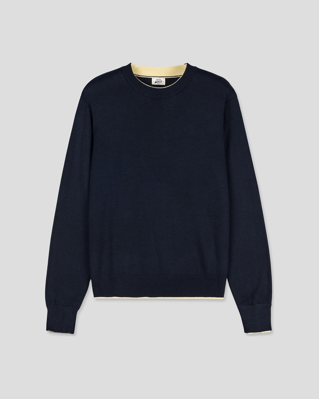 (UNISEX) Colorblock Round Knit