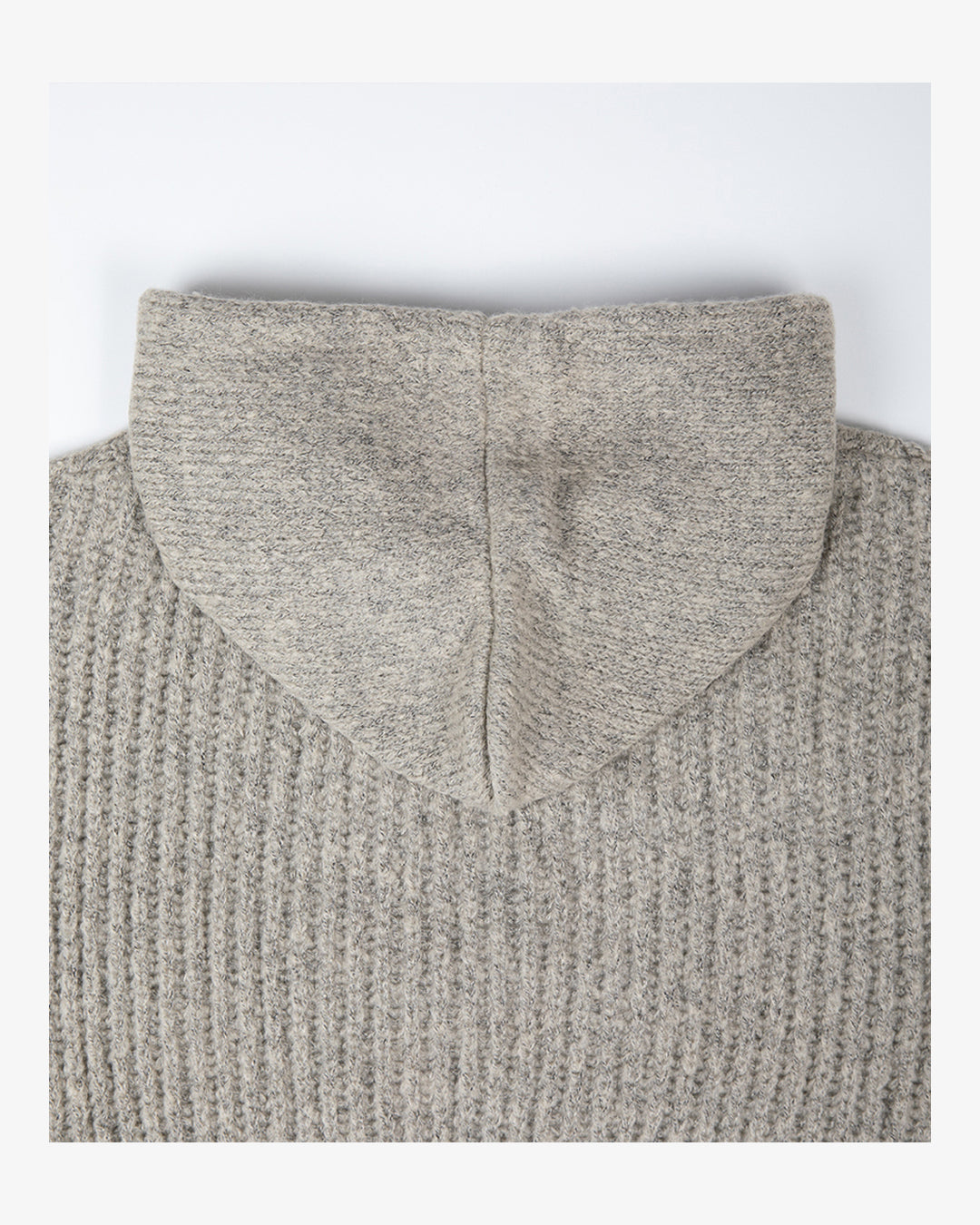 (UNISEX) Follow Half Zip Cable Knit Hoodie