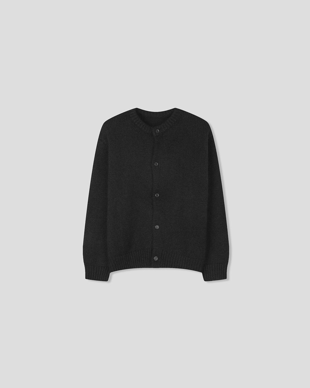 (UNISEX) Wool-mix Heavy Brush Knit Cardigan