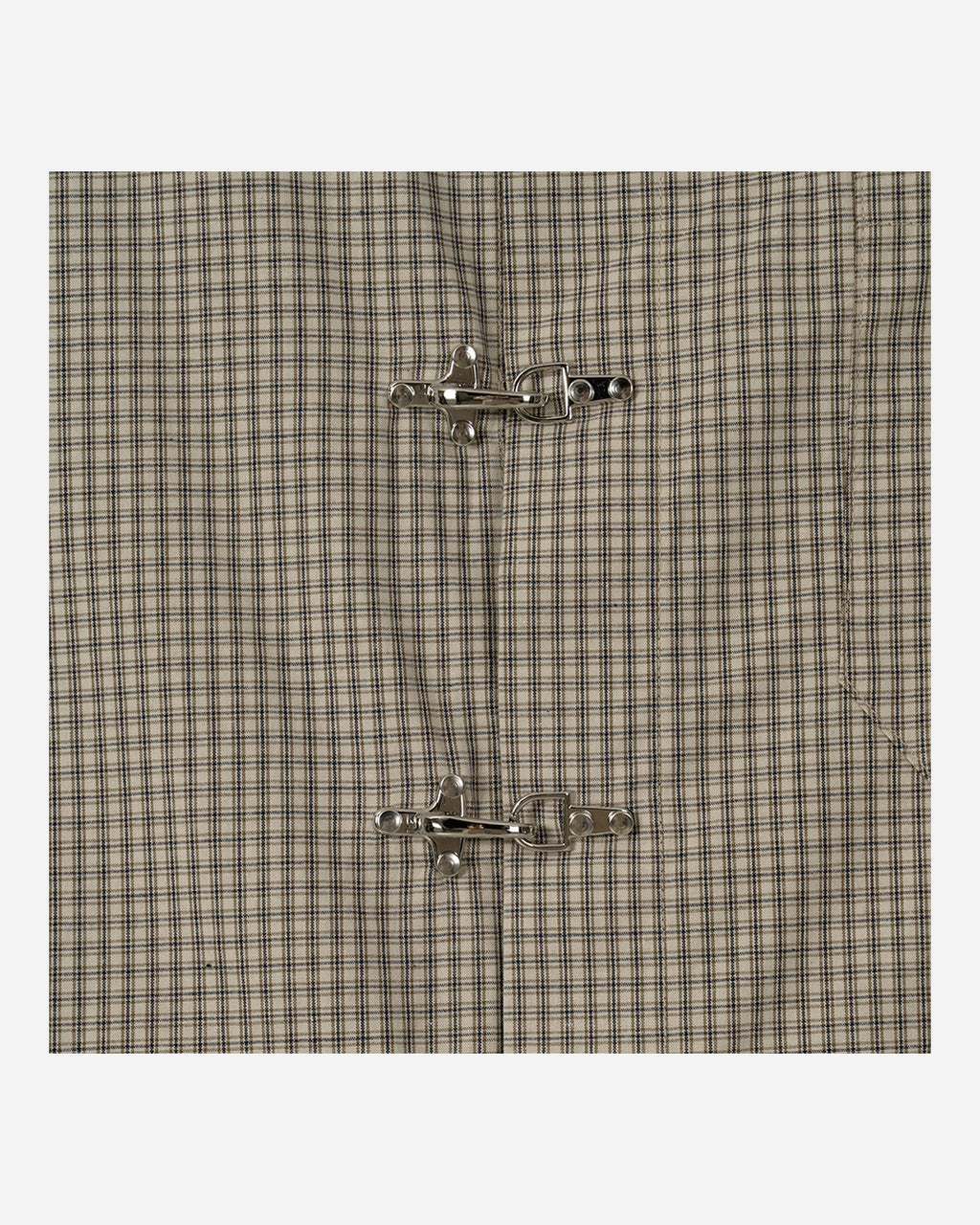(UNISEX) Fireman Buckle Check Shirt