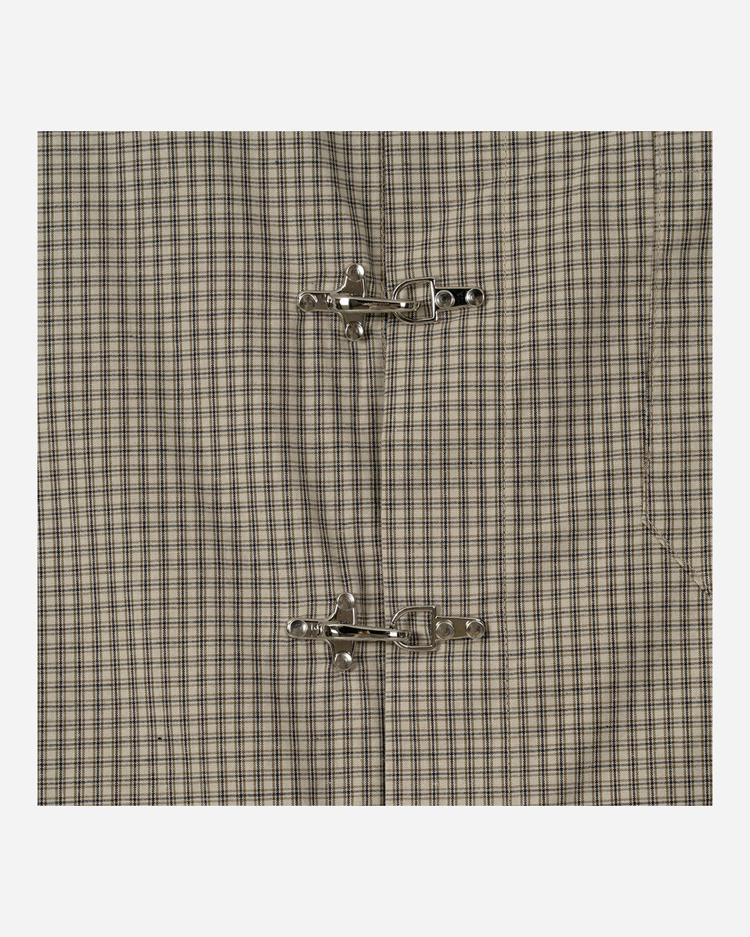 (UNISEX) Fireman Buckle Check Shirt