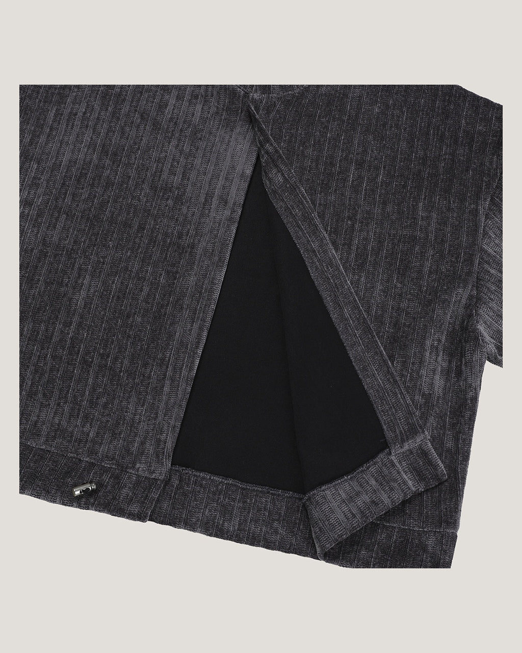 (UNISEX) Velour Crop Cardigan