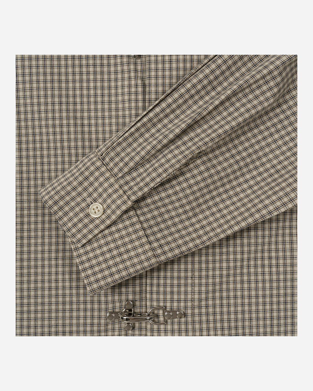 (UNISEX) Fireman Buckle Check Shirt