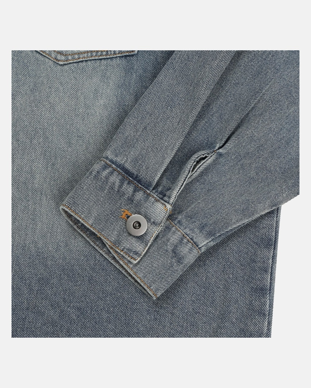 (UNISEX) Scratch Denim Shirts Jacket