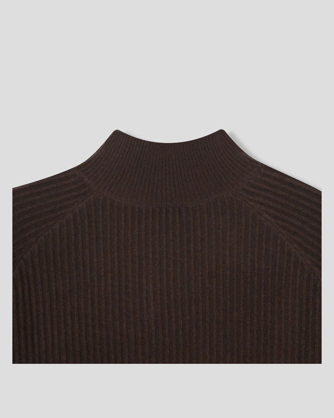 (UNISEX) Shoulder Half Zip-Up Raglan Knit