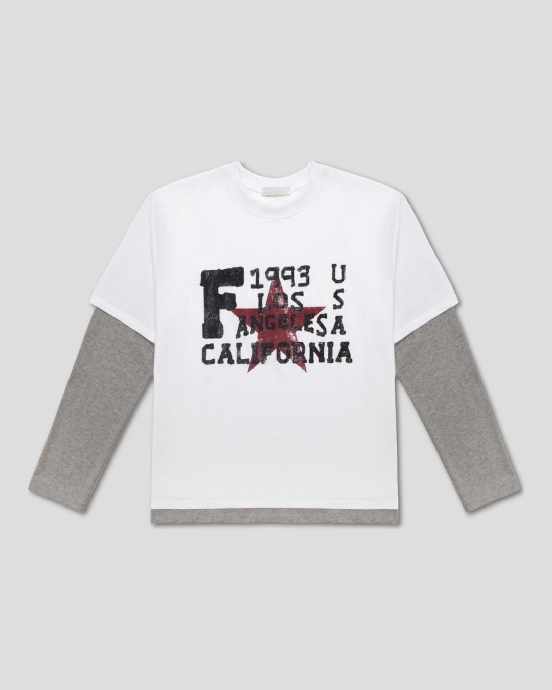 (UNISEX) Retro Star Layered Long Sleeve