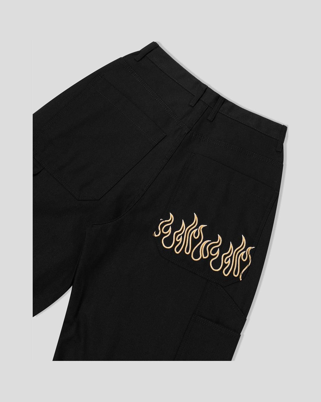 (UNISEX) Flame Double Knee Cotton Pants