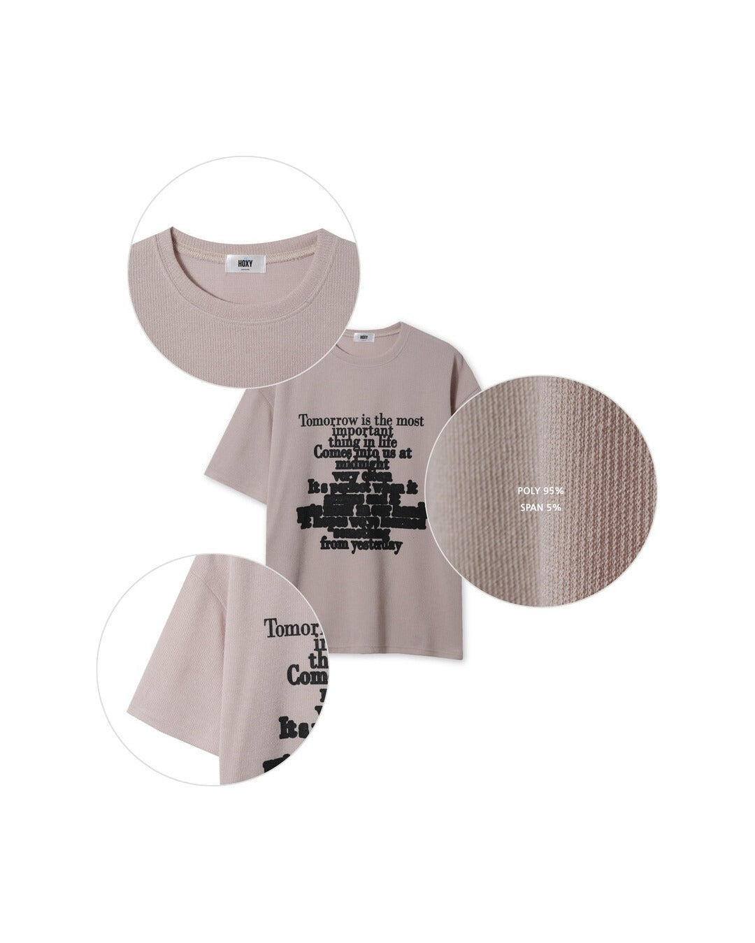 (UNISEX) Lettering Knit Short Sleeve