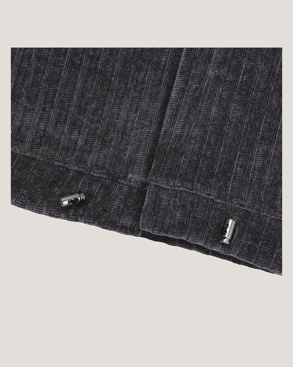 (UNISEX) Velour Crop Cardigan