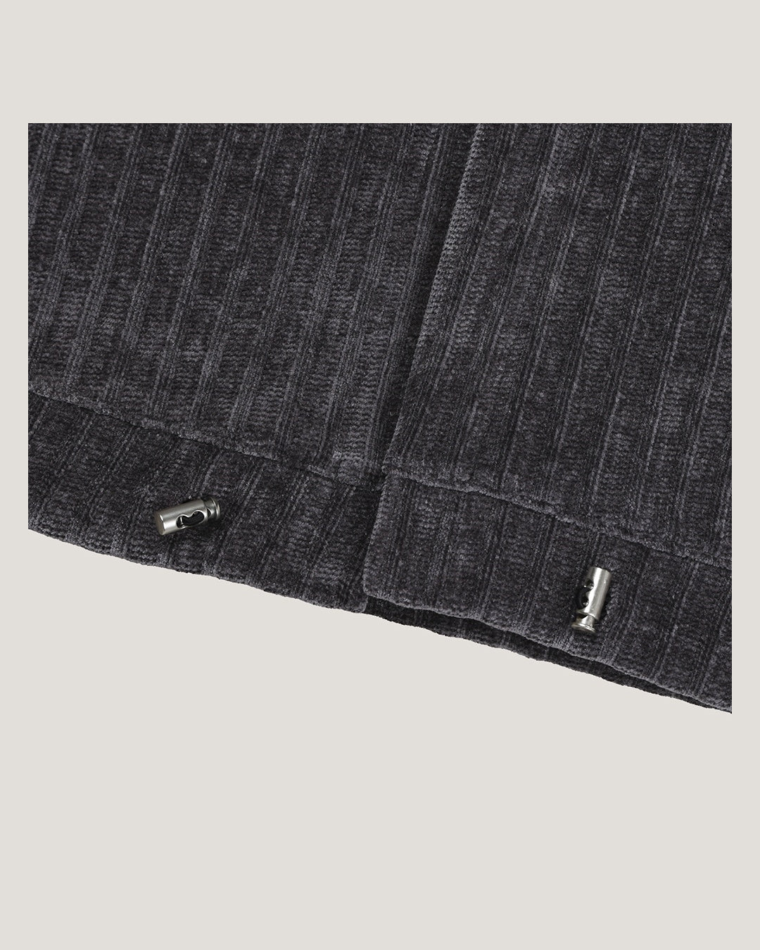 (UNISEX) Velour Crop Cardigan