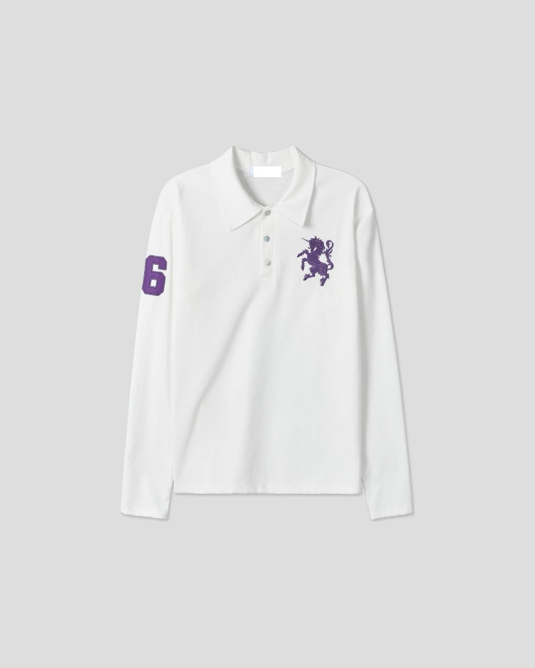 (UNISEX) Horse PK Collar Long Sleeve